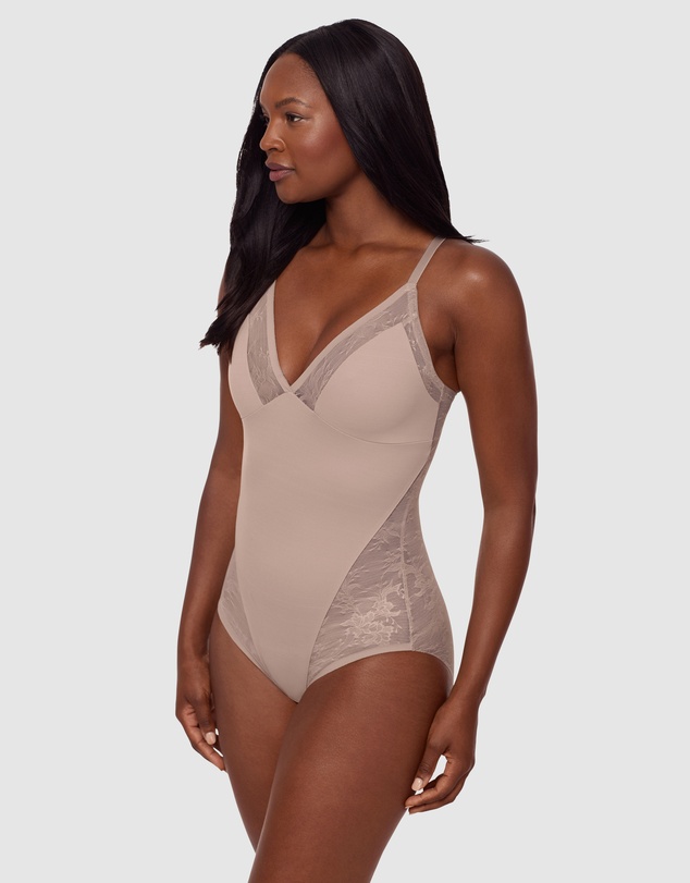 Miraclesuit Shapewear - Modern Romance Wirefree Lace Shapewear Bodysuit