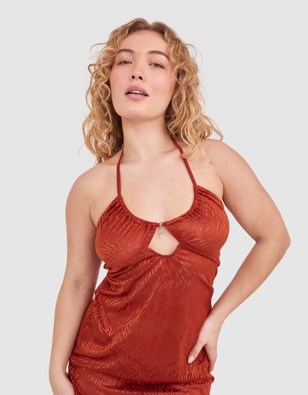 Bras N Things - Night Games Wild Delight Slip - Rust