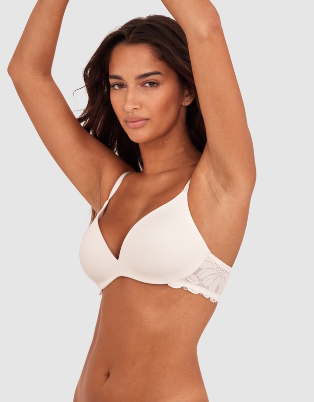 Bras N Things - NKD Push Up Wirefree Bra - Ivory