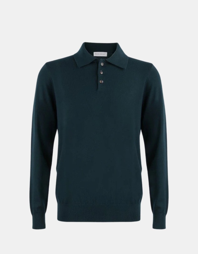 Henry Bucks - Henry Sartorial Merino Wool Button Front Knit