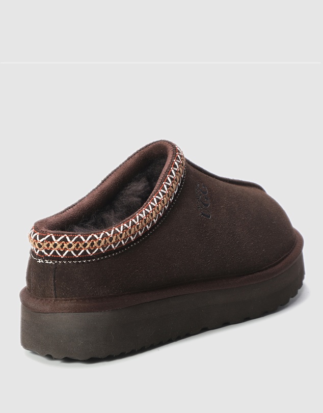 AusWooli Ugg Boots - Mentone Sheepskin Wool Ankle Braid Platform Slippers