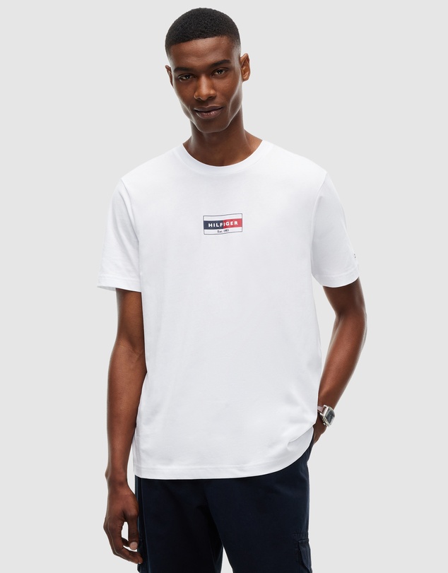 Tommy Hilfiger - Flag Logo Crew Neck T-Shirt