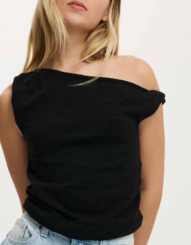 Cotton On - Textured Off The Shoulder Top