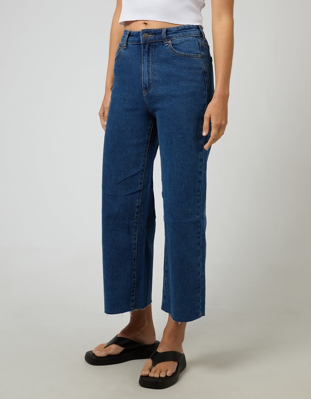 All About Eve - Charlie High Rise Wide Leg Jean Mid Blue