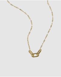 Fossil - Heritage Gold Tone Pendant Necklace