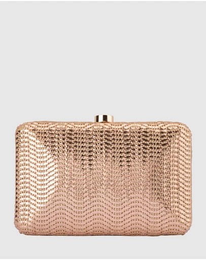 Olga Berg - Hannah Textured Clutch