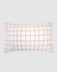 Bambury - Dion Watercolour Check Printed Cotton Quilt Cover Set - Reversible