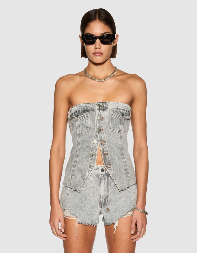Ksubi - RETRO BUSTIER DIME KRYSTAL