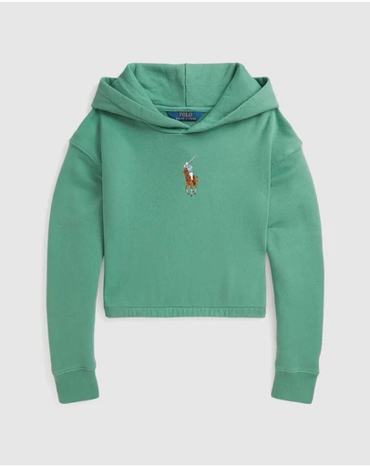 Polo Ralph Lauren - Big Pony Terry Boxy Hoodie - ICONIC EXCLUSIVE - Kids-Teens