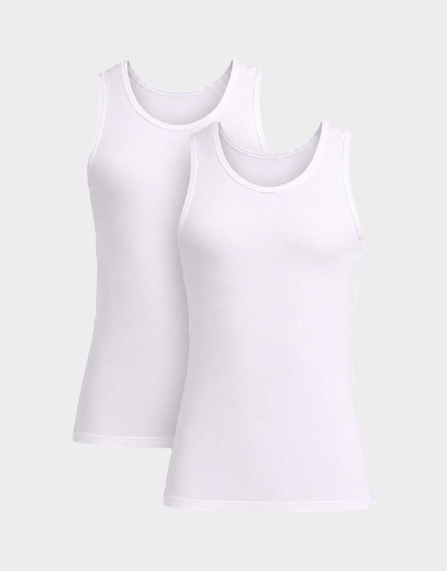 Jockey - Jockey Mens Athletic Singlet 2pk