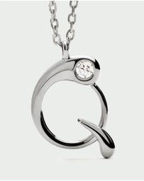 PDPAOLA - Initial 2026 Q Silver Pendant Necklace