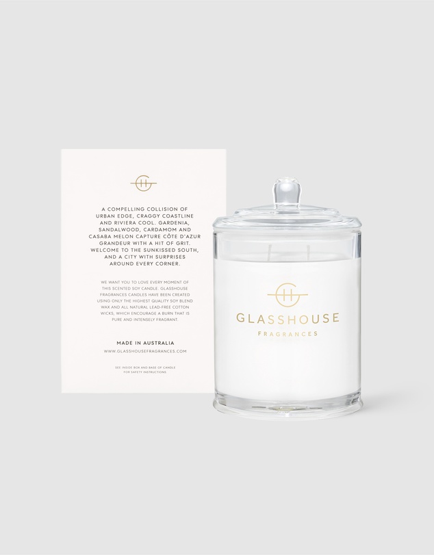 Glasshouse Fragrances - Marseille Memoir 380g Soy Candle