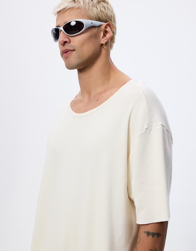 Surrounded By Ghosts - The Molybdenite Oversized Extra Long Cotton Rib T-Shirt