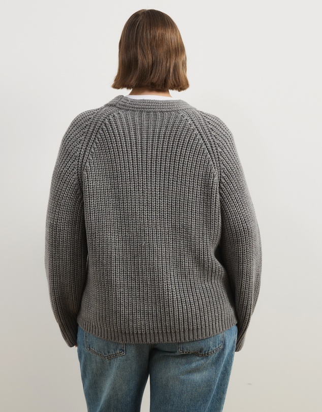 Atmos&Here Curvy - Reese Chunky Knit Wrap Cardigan