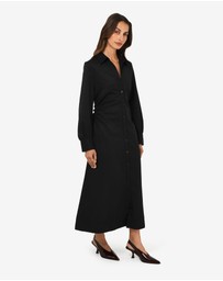 Forcast - Lune Ruched Shirt Dress