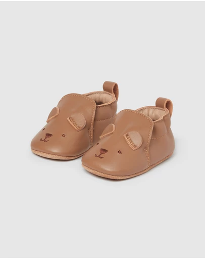 Purebaby - Leather Pull On Slipper-Babies