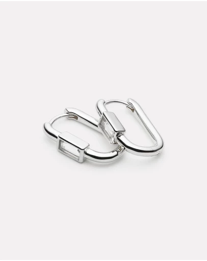 Najo - Skye Silver Cubic Zirconia Earring