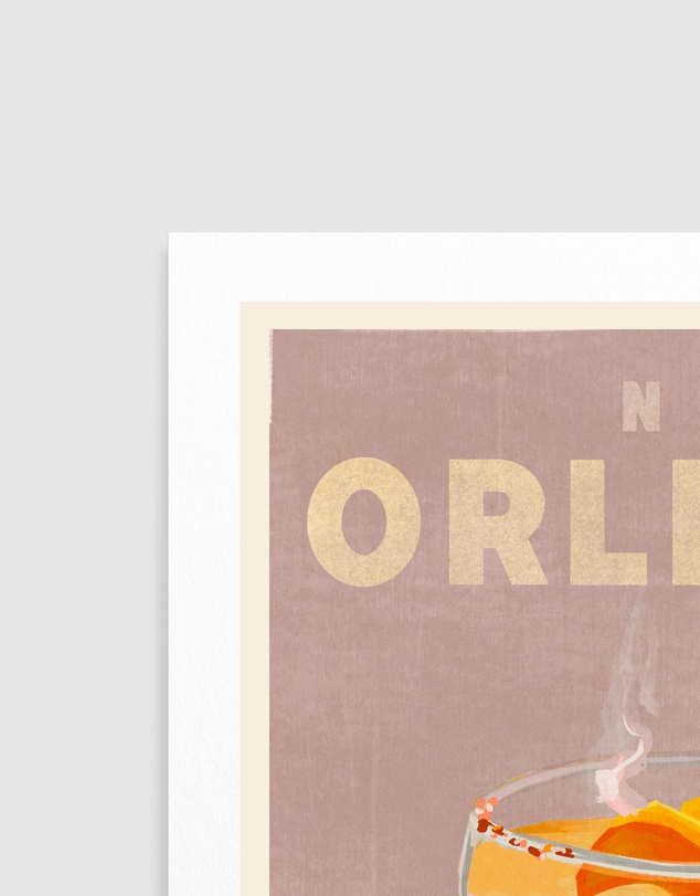 Olive et Oriel - New Orleans Cocktail by The Whiskey Ginger Art Print