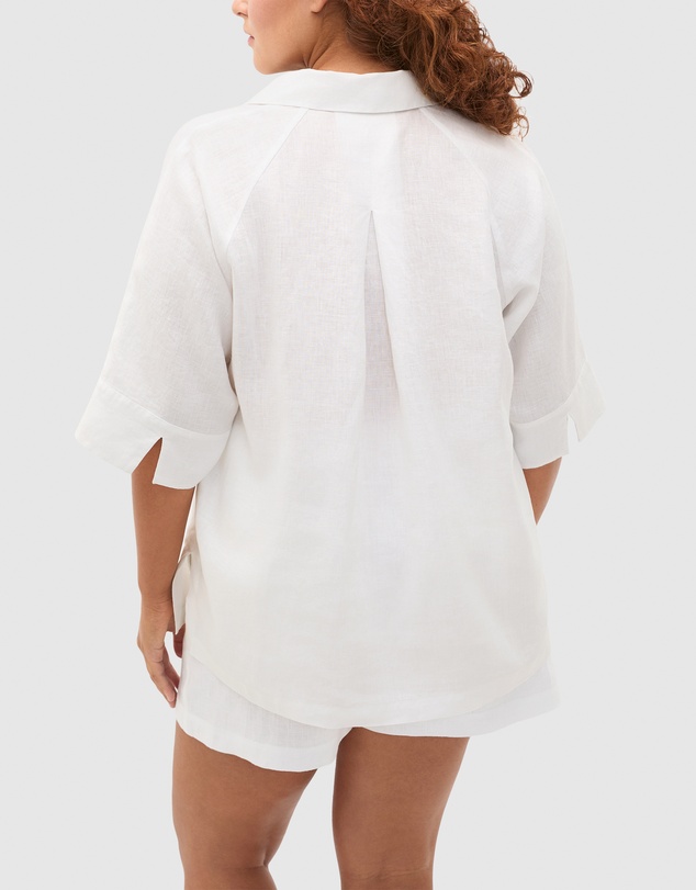 Seed Heritage - Core Linen Half Placket Popover