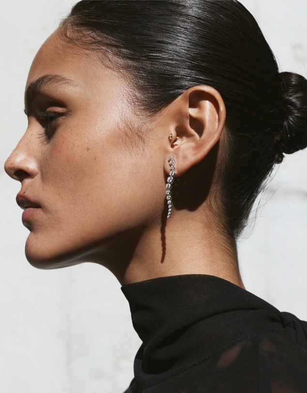 SAINT VALENTINE - Crescendo Drop Earrings - Silver