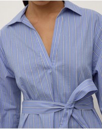 Assembly Label - Erina Stripe Mini Shirt Dress