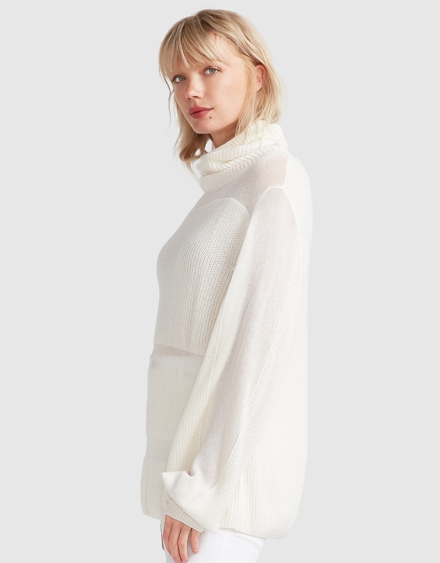 Belle & Bloom - Nevermind Sheer Panelled Knit