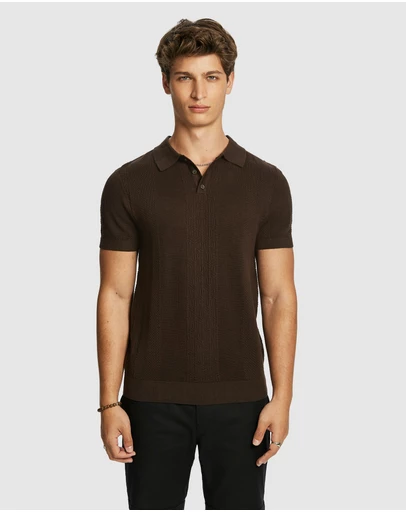 yd. - Roscoe Knit Polo Shirt