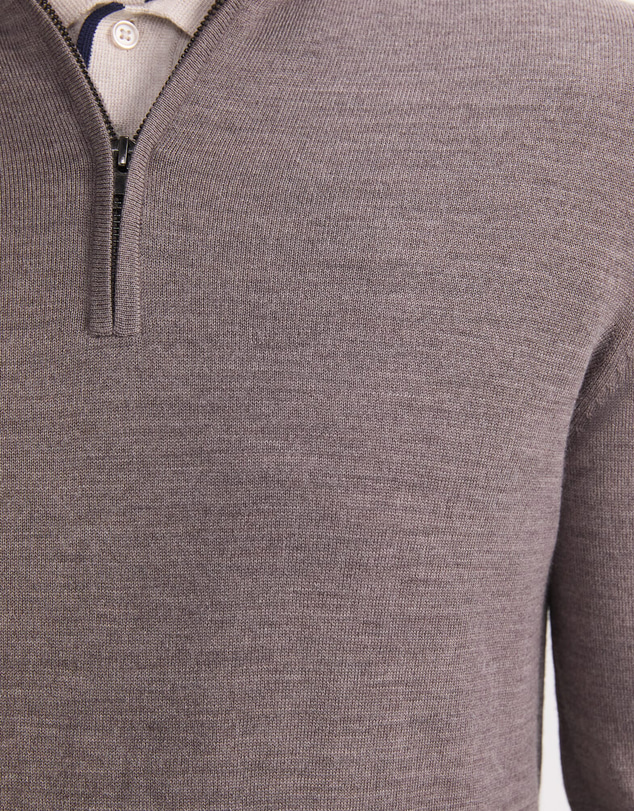 Sportscraft - Merino Quarter Zip Knit