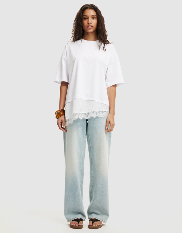 Cotton On - Satin Layered T-Shirt