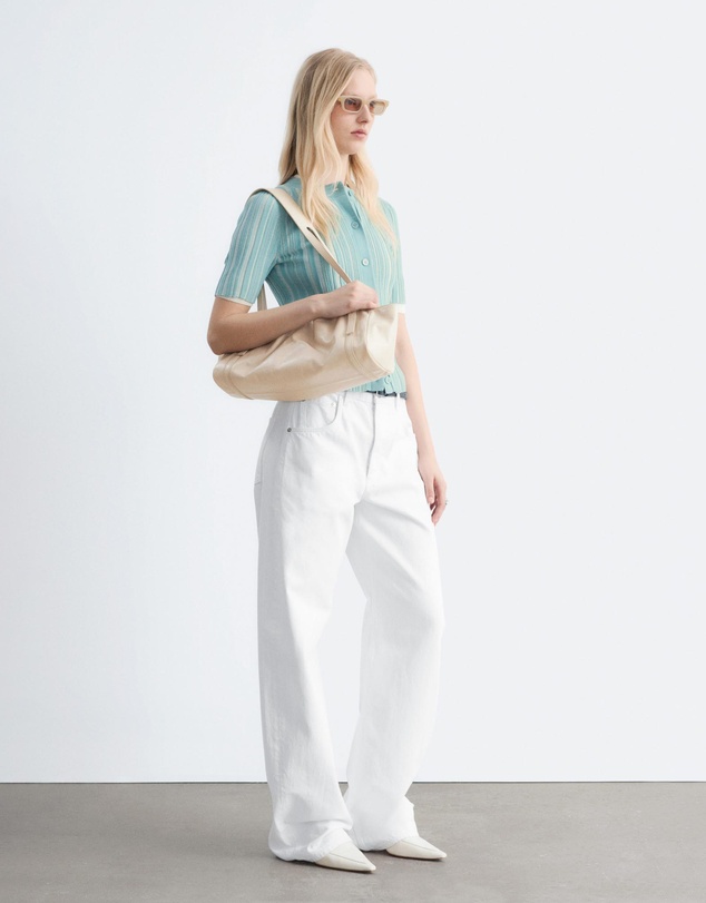 & Other Stories - Short-Sleeve Rib-Knit Cardigan