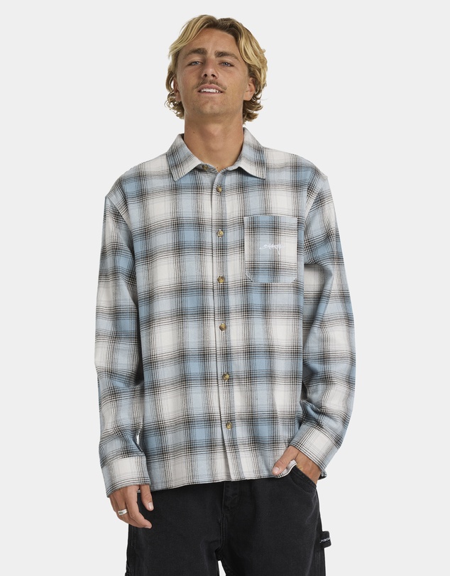 Billabong - Mens Script Long Sleeve Flannel Shirt