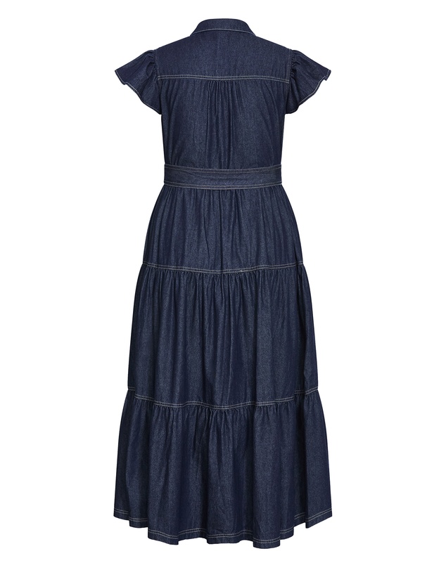City Chic - Kelsie Denim Maxi Dress