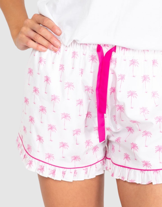 Sant And Abel - Women's Pink Palm Tree Boxer Short