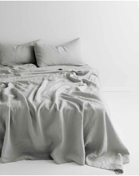 Aura Home - Emile Linen Fitted Sheet