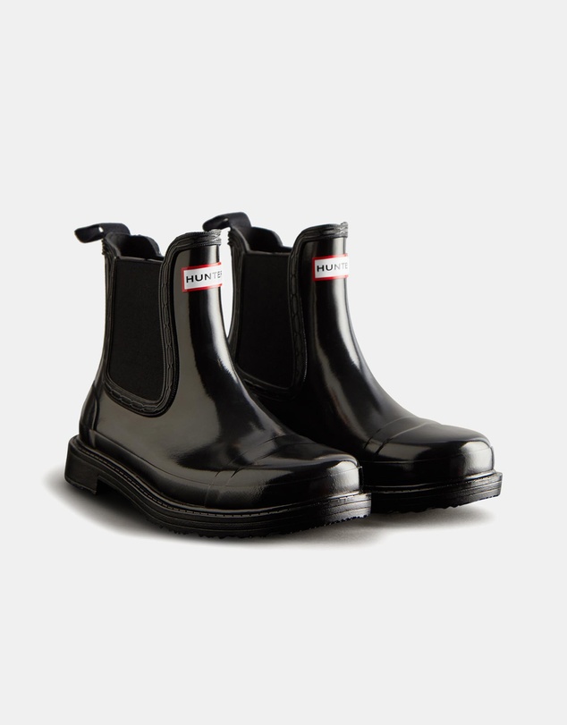 Hunter - Commando Chelsea Gloss Boots - Women's