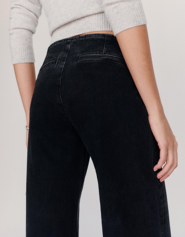 Reformation - Talissa Stretch Low Rise Trouser Wide Leg Jeans