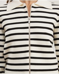 Atmos&Here - Delilah Long Sleeve Double Ended Zipped Knit Jacket