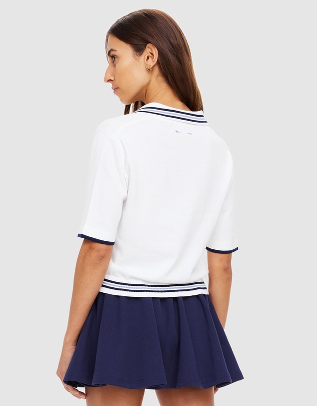 The Upside - Archie Collared Knit Polo