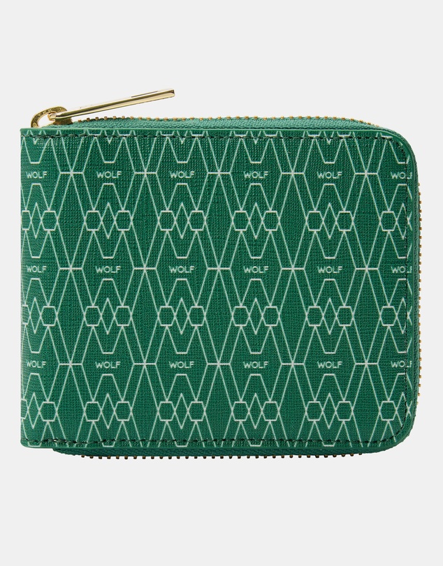Wolf - Wolf Signature Range Zip Around Wallet Green