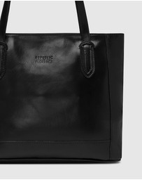 Florence - The Amelia Black Leather Tote Work Bag