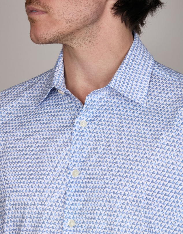 Simon Carter - Boats Digital Print Shirt