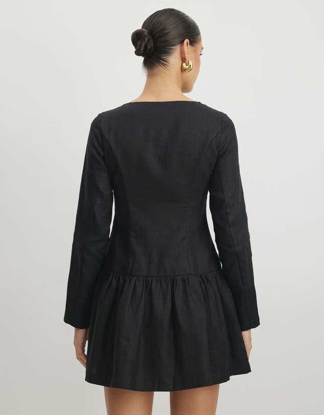 AERE - Appoline Linen Mini Dress