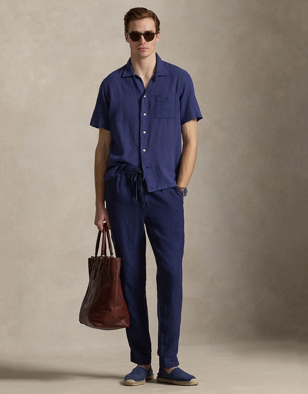 Polo Ralph Lauren - Classic Fit Basket-Weave Camp Shirt