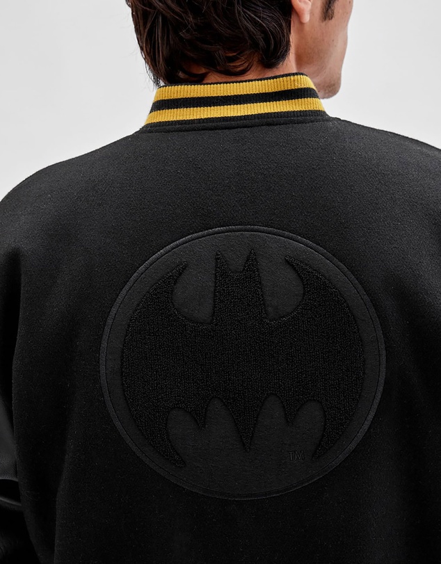 GUESS Originals - GUESS Originals x Batman Black Letterman Jacket