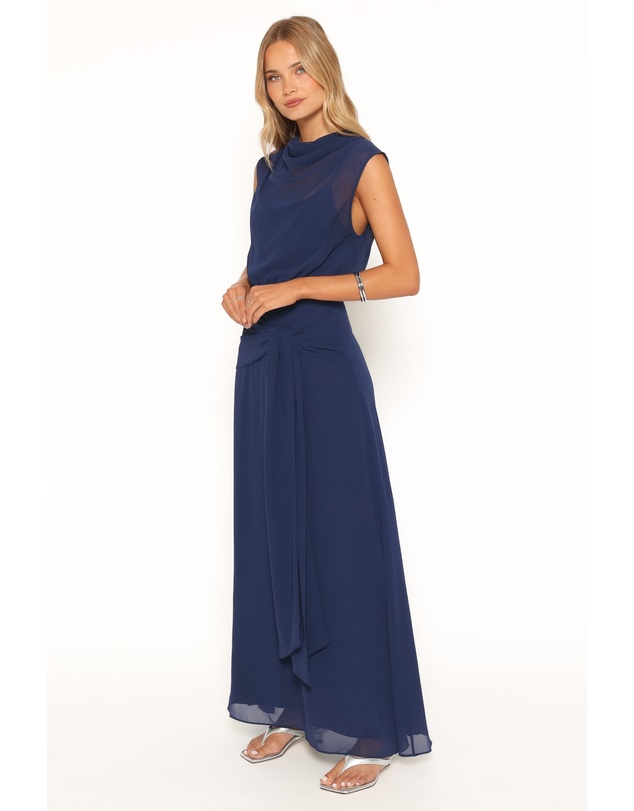 Petal & Pup - Sakura Midi Dress - Navy
