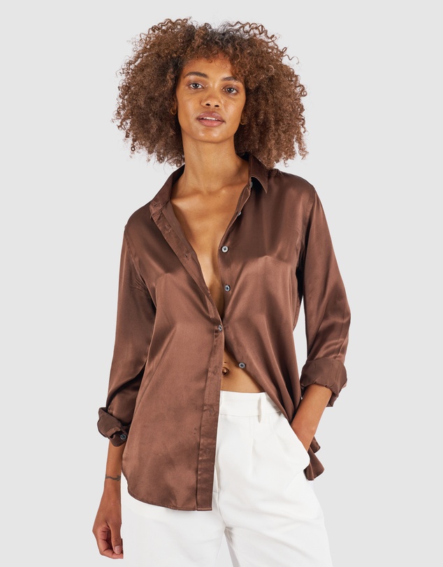 CAMIXA - Satin Silk Shirt