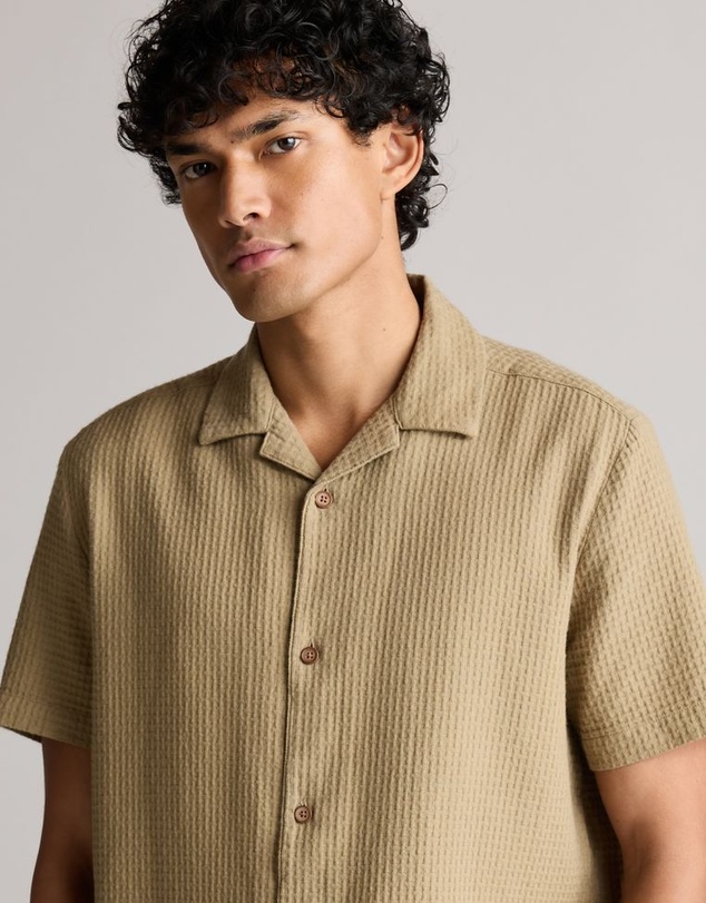 NEXT - Textured Waffle Short Sleeve Shirt