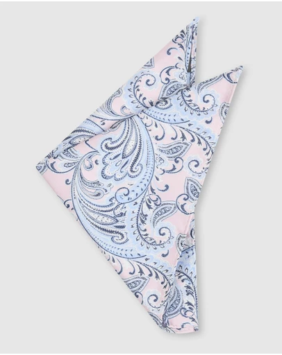 yd. - Messina Paisley Pocket Square