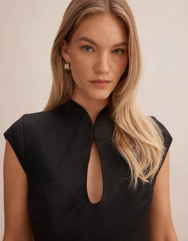 Forever New - Eliza Sculpted Linen Mini Dress