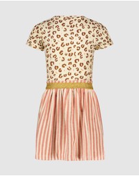 Like FLO - Fancy Leopard Combi Dress with Terry Skirt - Kids-Teens